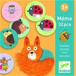 Memo Animale - Set stimulare memorie pentru copii, Djeco