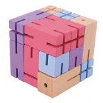 Joc logic 3D puzzle Figurina violet, Fridolin, 6-7 ani +, Fridolin