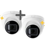 Pachet 2 camere de supraveghere IP Hikvision Hiwatch, 4MP, 2.8-12mm, HWI-T641H-Z2812(C)X2, Hiwatch