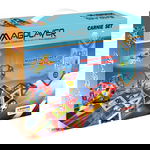 Joc de constructie magnetic - 98 piese, MAGPLAYER