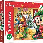 Puzzle Trefl Disney Mickey Mouse - Magia Craciunului, 100 piese