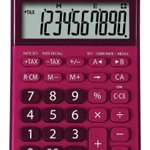 Calculator de birou, 10 digits, 149 x 100 x 27 mm, dual power, SHARP EL-M335BRD - rosu, Sharp
