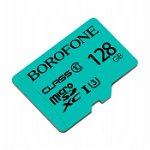 Card de memorie Borofone, HC UHS-I Class10 Micro-SD, 128 GB, Turcoaz, Borofone