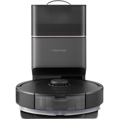 ROBOROCK Robot de aspirare Roborock Q5 PRO+, Q5PRP52-00, aspirator&mop&statie inteligenta de golire automata, 59 W, 5500 Pa, autonomie 180 min, mapare 3D, 5200 mAh, LiDAR, recipient praf 770 ml, Negru, ROBOROCK
