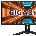 Monitor, GIGABYTE, 34", LED, IPS, 3440 x 1440, 2 x USB 3.0, 2 x HDMI 2.0, 1 x USB Type-C, 1 x DisplayPort 1.4, 1 x iesire audio, 2 x difuzoare incorporate, 3W, Negru