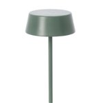 Lampa LED de exterior Esprit, Bizzotto, 11x33 cm, cu baterie reincarcabila, otel acoperit cu pulbere, verde, Bizzotto