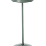 Lampa LED de exterior Esprit, Bizzotto, 11x33 cm, cu baterie reincarcabila, otel acoperit cu pulbere, verde, Bizzotto