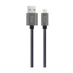 Cablu de date Goui, USB - tip Lightning, G-8PINFASHIONBK, 1m, Negru