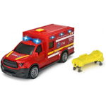 Masina Ambulanta Dickie Toys City Ambulance SMURD cu Accesorii, Dickie Toys