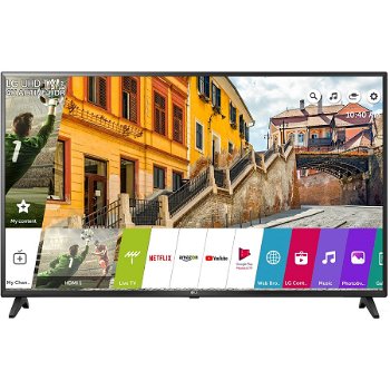 Televizor LED LG Smart TV 49UK6200PLA Seria K6200PLA 123cm negru 4K UHD HDR