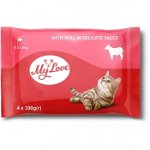 My Love Hrana umeda pisici - Vita in sos, set 4 0,1kg, MY LOVE