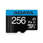 Card de memorie ADATA Premier, MicroSDXC, 256GB, UHS-I, Class 10 + Adaptor