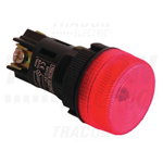 Lampa de semnalizare, mat.plastic,galbena, fara bec NYGEV165S 0,4A/250V AC, d=22mm, IP42, Tracon
