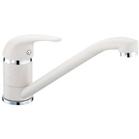 Baterie bucatarie Pyramis ASALIA monocomanda aerator cu limitare de debit finisaj granit alb