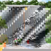 Magazie gradina, VIDAXL, otel galvanizat, 180.5 x 97 x 209.5 cm, gri