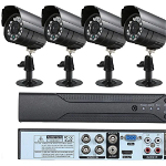 KIT de Supraveghere si Securitate Video CCTV 4 Camere 5G 4K HD Lentile 36mm, GAVE