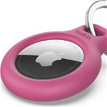 Inel de chei Belkin Belkin Secure Holder pentru Apple AirTag roz, Belkin