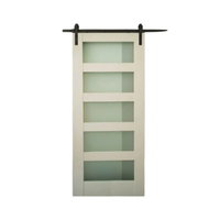 Set usa glisanta tip hambar, gri, 213x96.5x3.5 cm, Unic Spot