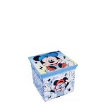 Cutie depozitare, Mickey Mouse, albastra cu stelute, Disney