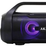 Boxa Portabila Akai ABTS-50, Bluetooth, rezistenta la apa, Radio FM , USB, SD card (Negru), Akai