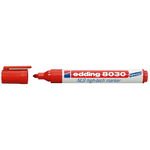 Marker permanent Edding 8030, varf rotund, 1.5-3 mm, rosu