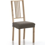 Husă elastică de șezut scaun, Set maro, set 2 buc., 