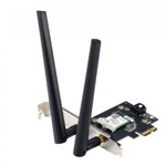 ASUS PCE-AXE5400 Wifi Bluetooth 5.2 PCIe adapter, WI-FI 6, 2.4GHz / 5GHz / 6GHz, greutate: 49.7G, 2 x Antene externe, PCI-Express x 1., Asus