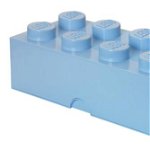 Cutie depozitare LEGO 2x4 albastru deschis