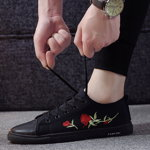 Pantofi sport moderni pentru barbati, pentru exterior, cu ?ireturi, cu model floral, Neer