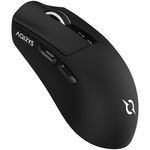 Mouse Gaming AQIRYS Zephyr, Wireless 2.4 GHz/Bluetooth, 26000 dpi, OLED Display, magnetic charging dock (Negru), AQIRYS