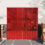 Perdea pentru ușă, roșu, 200 mmx1,6 mm 25 m, PVC, Casa Practica