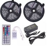 Kit Banda Led, 10 Metri, Rgb, 5050, 60led/m , Transformator 5a, Telecomanda Ir 44 Taste, Alb, KlaussTech