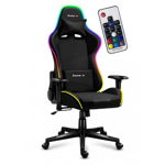 Scaun Gaming Force 6.2 Mesh RGB Negru, Huzaro