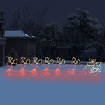 vidaXL Коледна украса, 6 XXL светещи елена с шейна, 2160 LED, 7 м, vidaXL