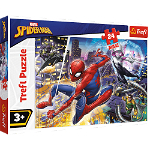 Puzzle Trefl Maxi Marvel Spider Man, Curajosul Spider Man 24 piese, Trefl