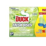 Rezerve odorizant gel Duck Fresh Discs Lime, pentru vasul toaletei  12 discuri