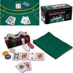 Set Poker plastic + metal + textil, 