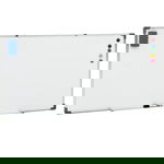 vidaXL Магнитна дъска, бяла, 110x60 см, стомана, vidaXL