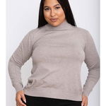 Pulover Dama Isabella Grej Plus Size