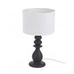 Lampa de masa Pillar Grey, Bizzotto, 50 cm, 1 x E14, 40W, ceramica, Bizzotto