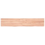 vidaXL Raft de perete maro deschis 160x30x(2-4) cm lemn stejar tratat, vidaXL