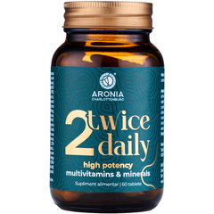 Multivitamine si minerale Twice daily, 60 capsule, Aronia Charlottenburg