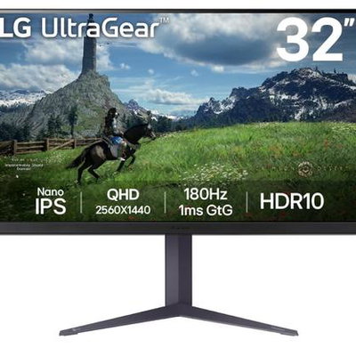 Monitor LG 32GS85Q-B.AEU | 31.5", IPS, 2560x1440, 180Hz, 1ms, LG
