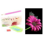 Set creativ cu diamante rotunde Diamond Painting Nature 15x10 cm, Toi-Toys, Gerbera