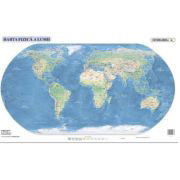 Harta lumii fizico-geografica, politica, 