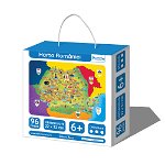 Harta României - puzzle educațional 96 piese, 6+, edituradiana.ro