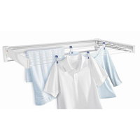 Uscator de rufe Leifheit Telegant Plus 70, Montabil pe perete, Alb