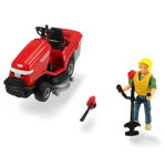Masina de tuns iarba Dickie Toys Playlife Lawn Mower Set cu figurina si accesorii, Dickie Toys