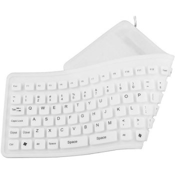 Tastatura Esperanza din silicon, Ek126w, USB, Rezistenta la apa, Alb, Esperanza