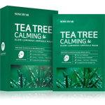 Masca de fata calmanta Somebymi, Tea Tree Calming, cu arbore de ceai, 10 buc. x 25 g